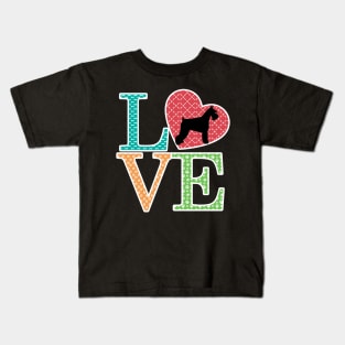 Love schnauzer best schnauzer Kids T-Shirt